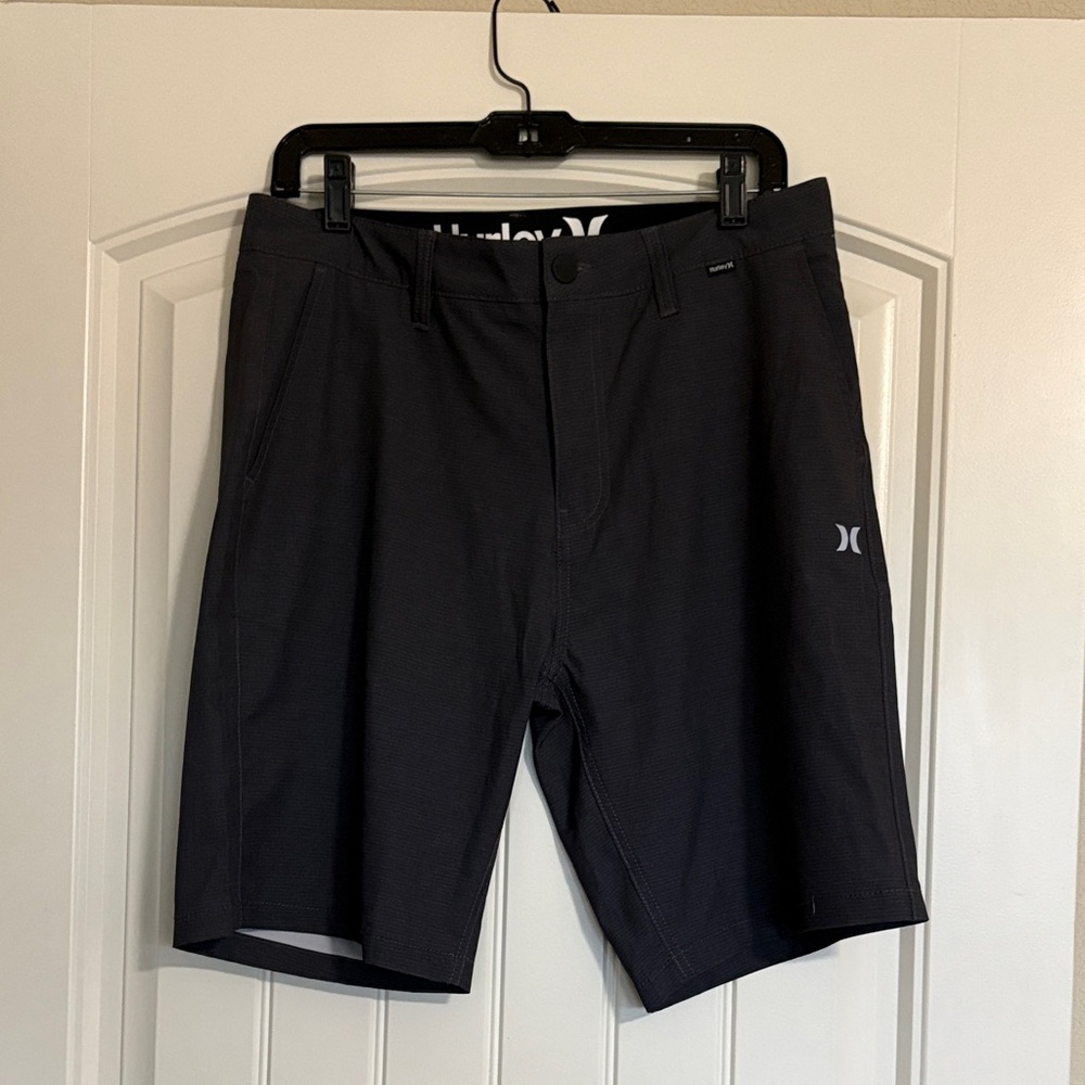 Hurley Men's Black Athletic Stretch Shorts